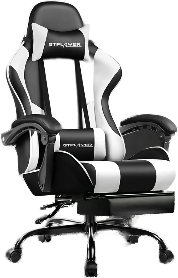 GTPLAYER Gaming Chair with Footrest